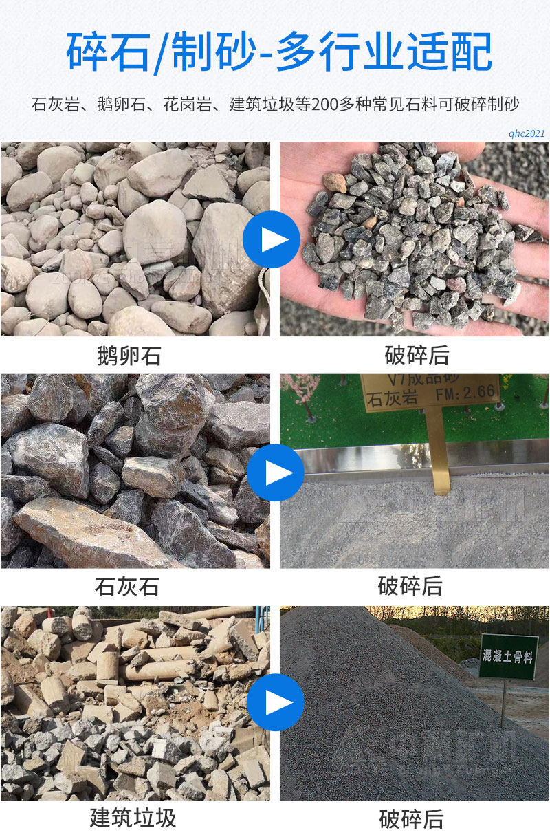 河石破沙机设备应用场景