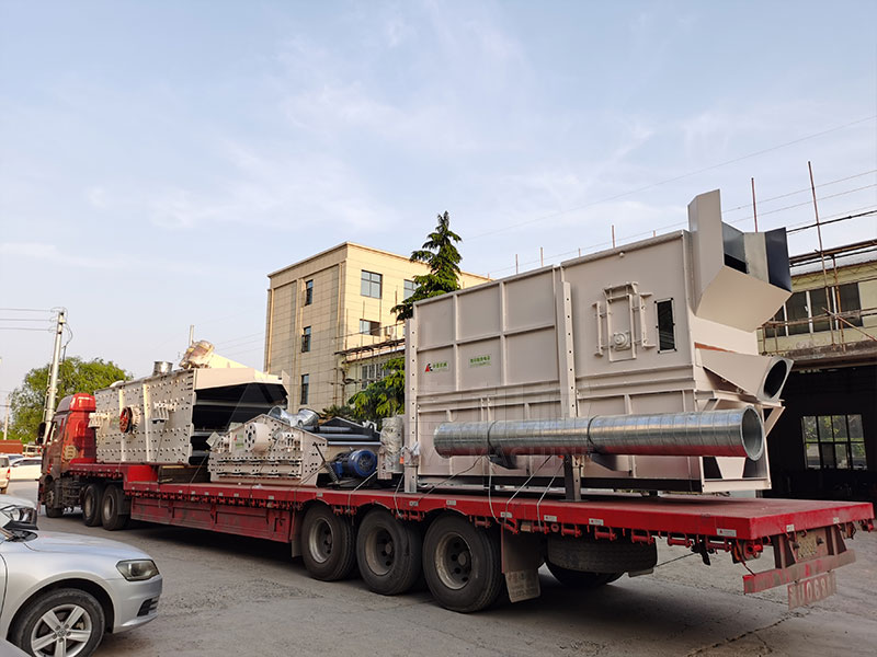 堆埋垃圾处理全套设备风选机实地工厂图片