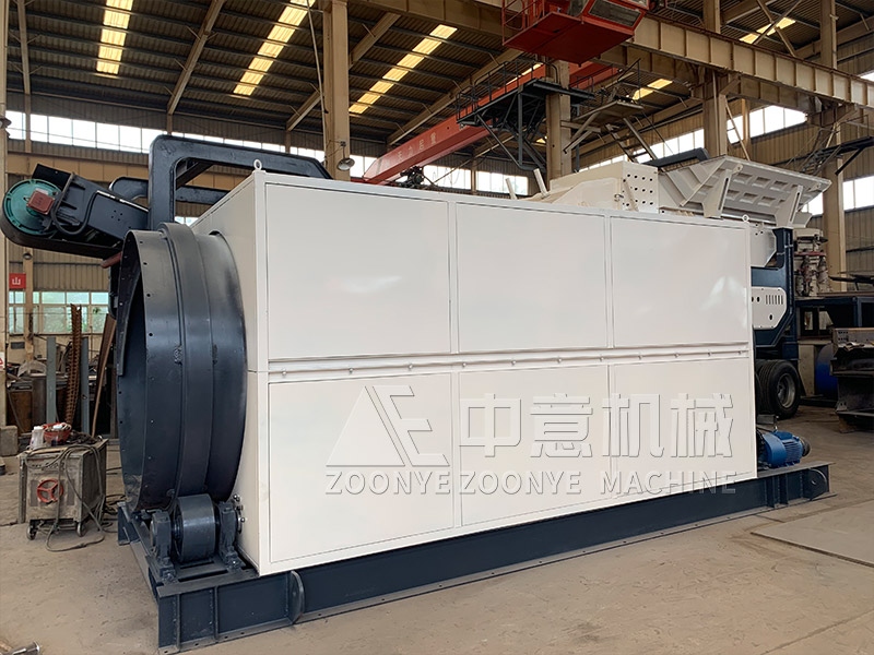 建筑渣土滚筒筛实地工厂图片