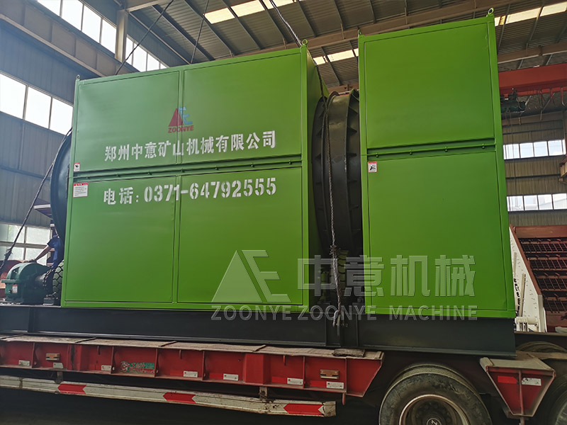 工业固废垃圾滚筒筛实地工厂图片
