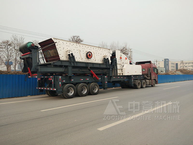 建筑砂破碎制沙设备移动破碎站发货
