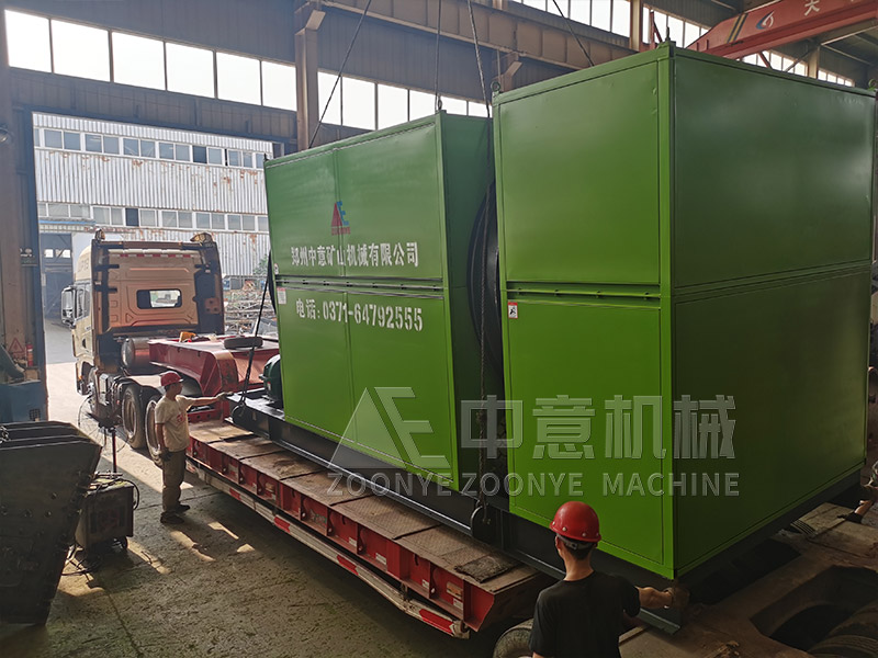 废旧建筑材料滚筒筛实地工厂图片